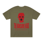 The Handsome Hood Streetwear Tee — Red Balaclava Graphic T-Shirt
