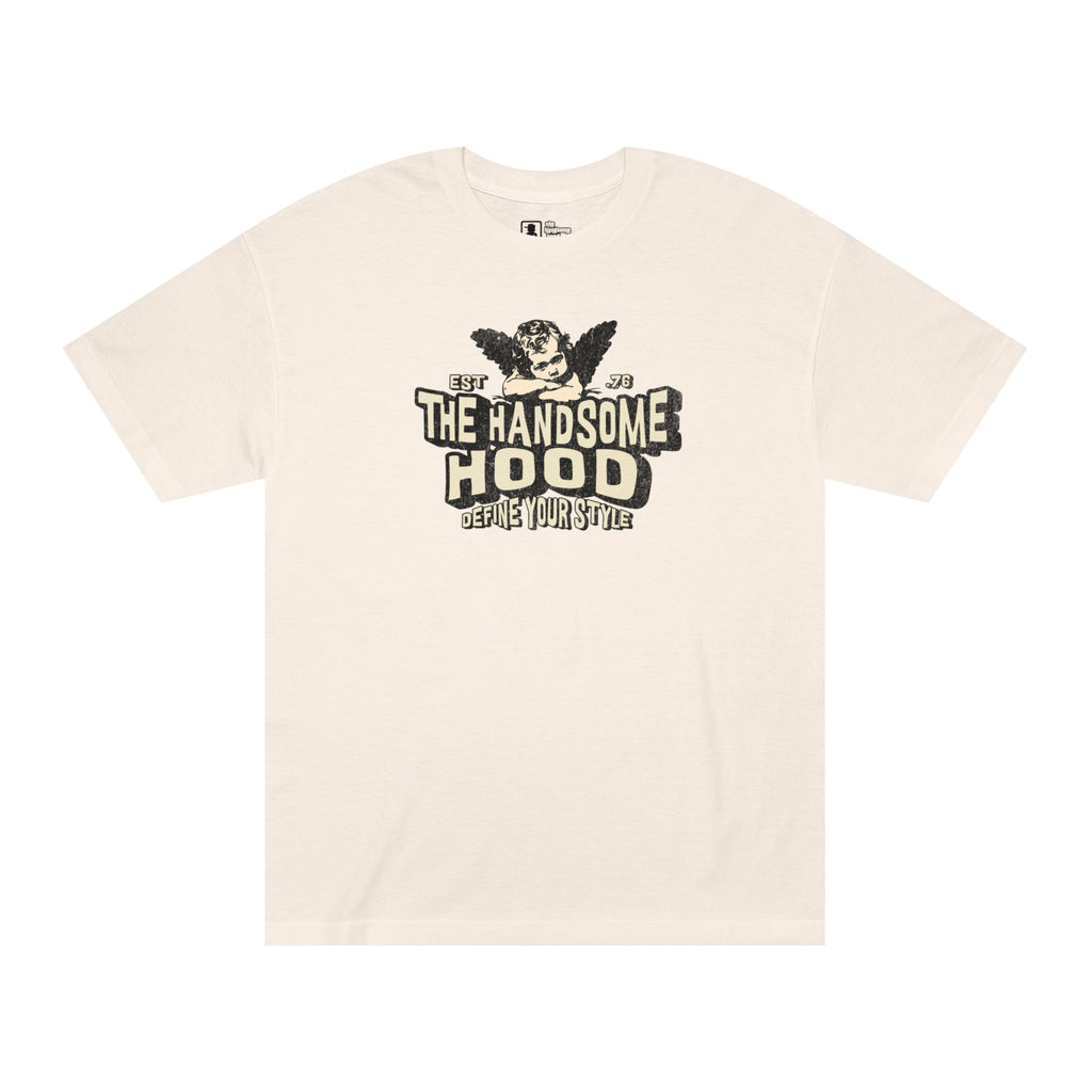 The Handsome Hood Tee — Vintage Cherub Graphic T‑Shirt