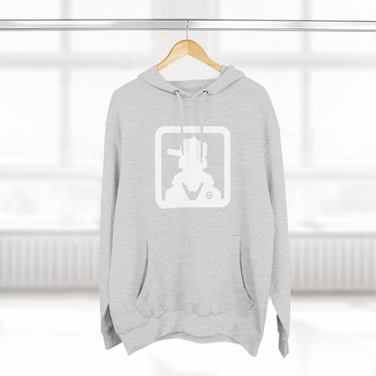 Minimal Square Logo Fleece Hoodie
