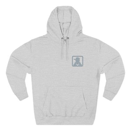 Minimal Pocket Logo White Hoodie