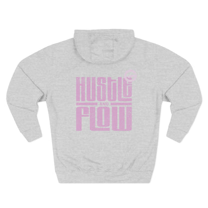 Hustle Flow Pink Graphic Hoodie