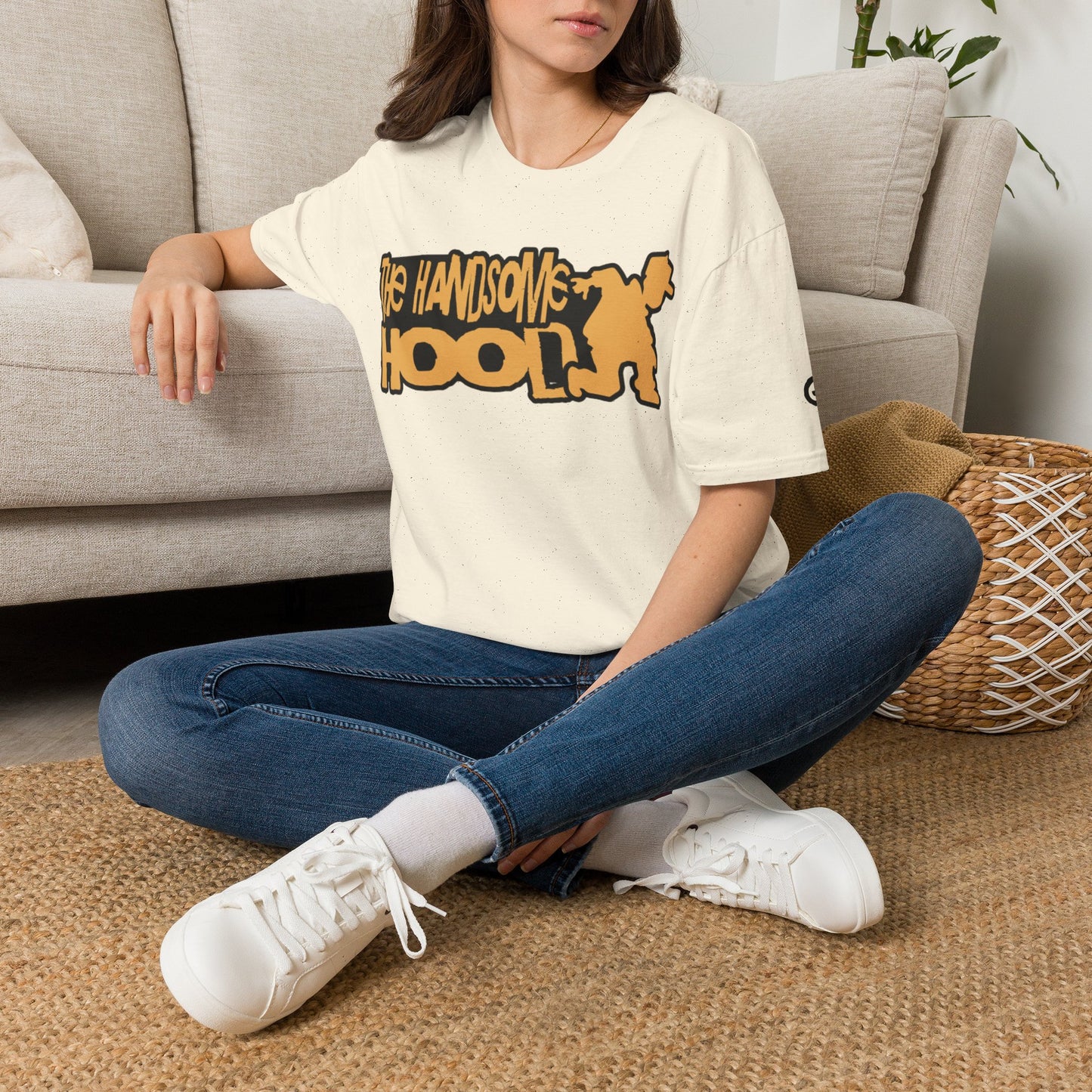 Handsomeschool Graphic T‑Shirt — 'The Handsome Hool' Retro Mascot Tee