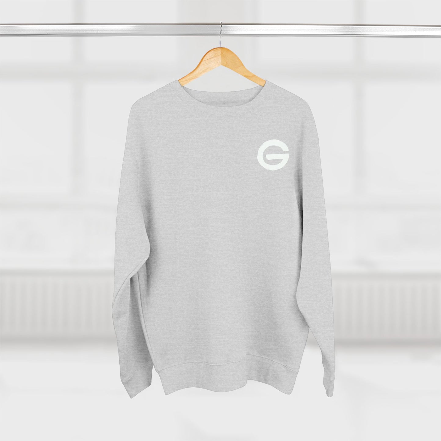 Crewneck Sweatshirt Minimal Logo Casual Pullover