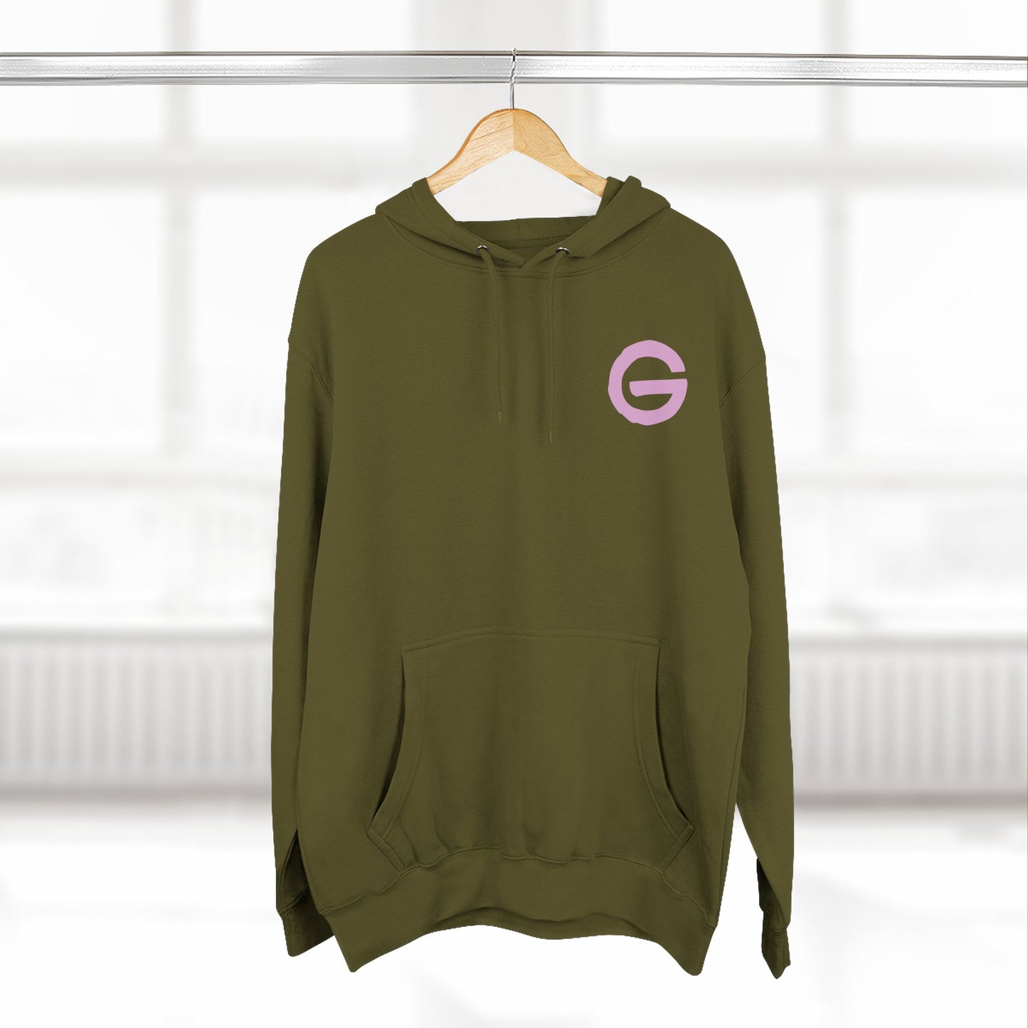 Minimalist Pink G Logo Hoodie