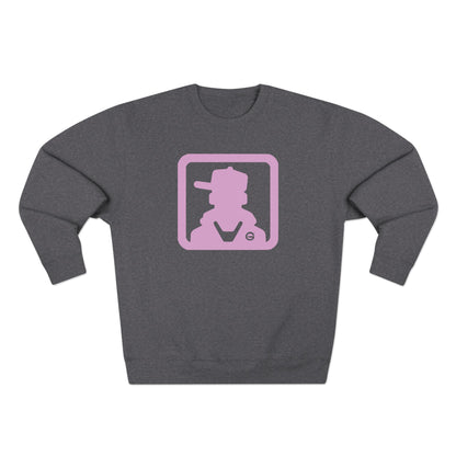 Retro Pink Silhouette Crewneck Sweatshirt