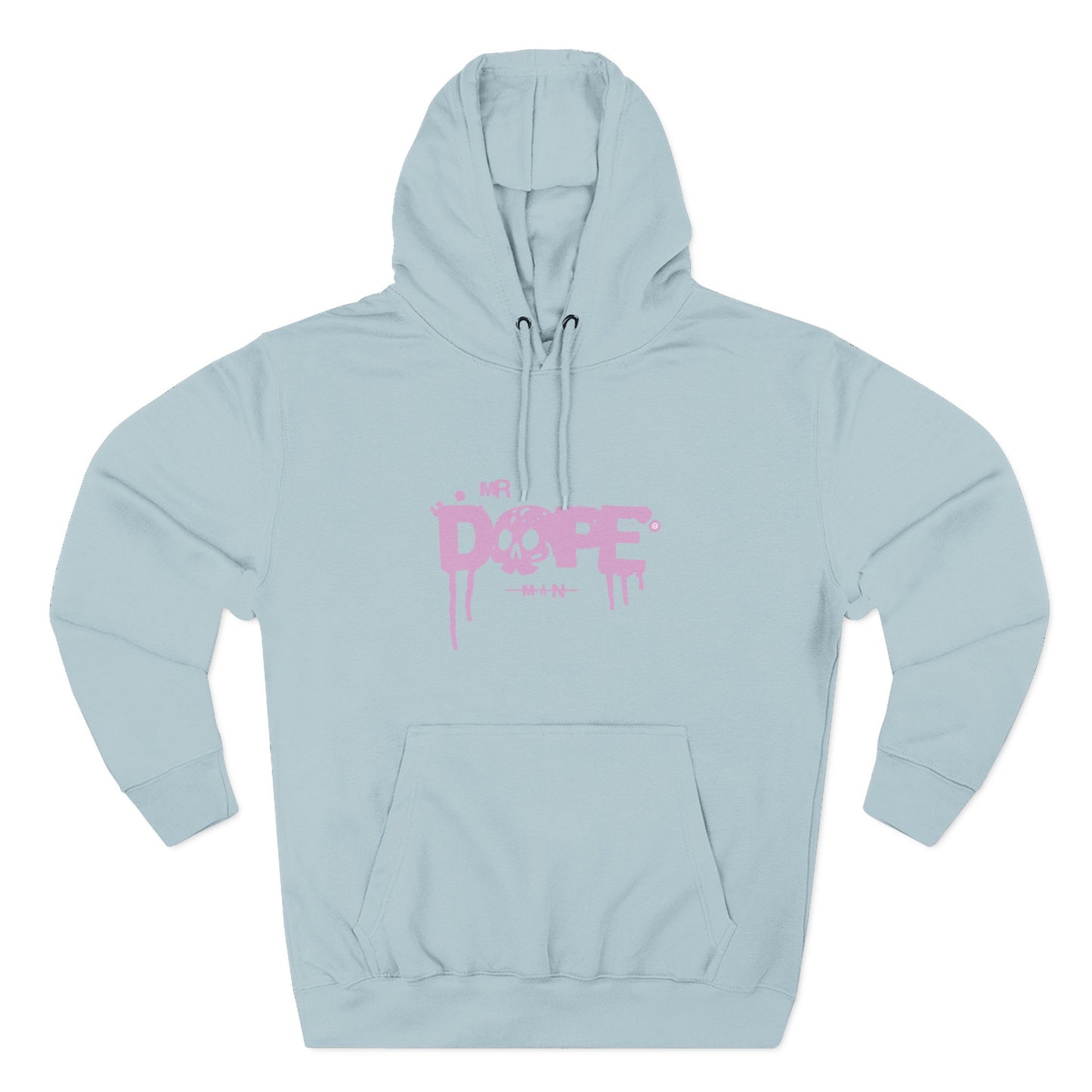 Dope Skull Graphic Hoodie Pink Drip Streetwear