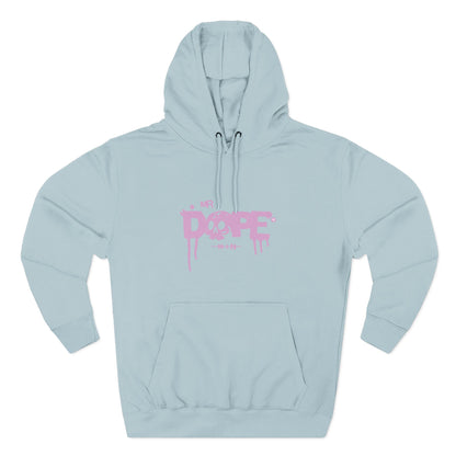 Dope Skull Graphic Hoodie Pink Drip Streetwear