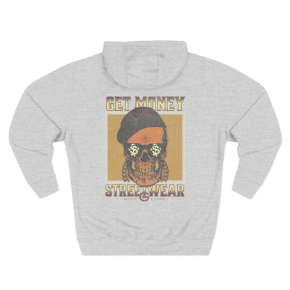 Get Money Streetwear Skull Graphic Hoodie
