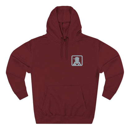 Minimal Pocket Logo White Hoodie