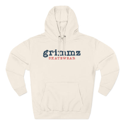 Grimmz Skatewear Fleece Hoodie — Vintage Skate Logo Pullover