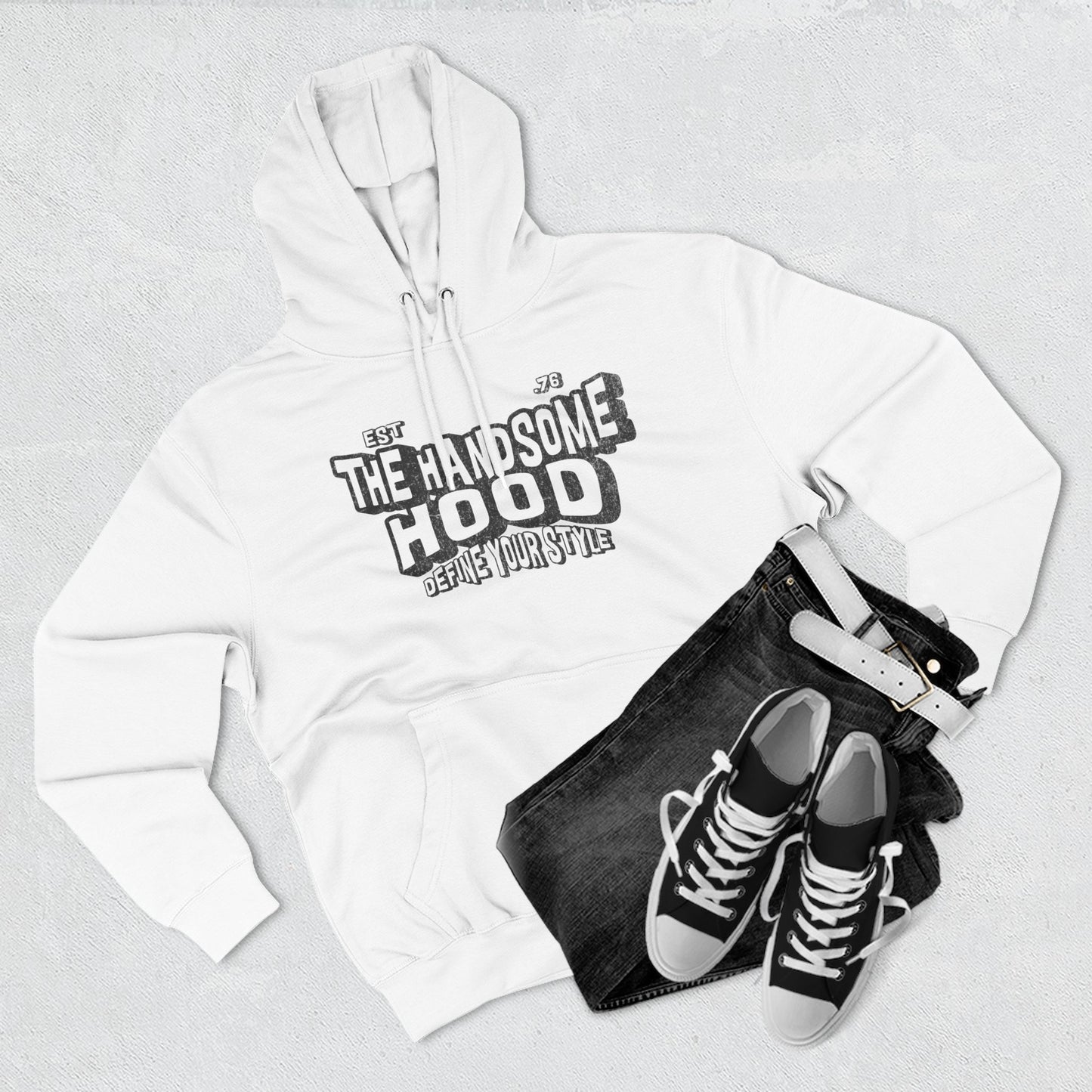 Handsome Hood Retro Script Hoodie