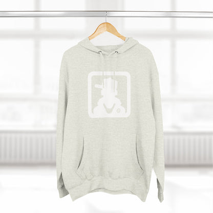 Minimal Square Logo Fleece Hoodie