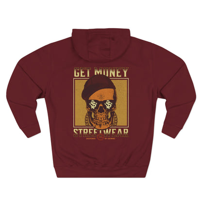 Get Money Streetwear Skull Graphic Hoodie