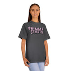 Grimmz Streetwear Tee — Pink Graffiti Logo T-Shirt