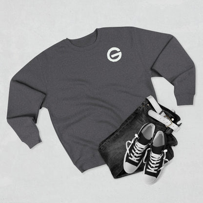 Skeleton Skate Crewneck Sweatshirt — "Fall Seven Ride Eight" Graphic