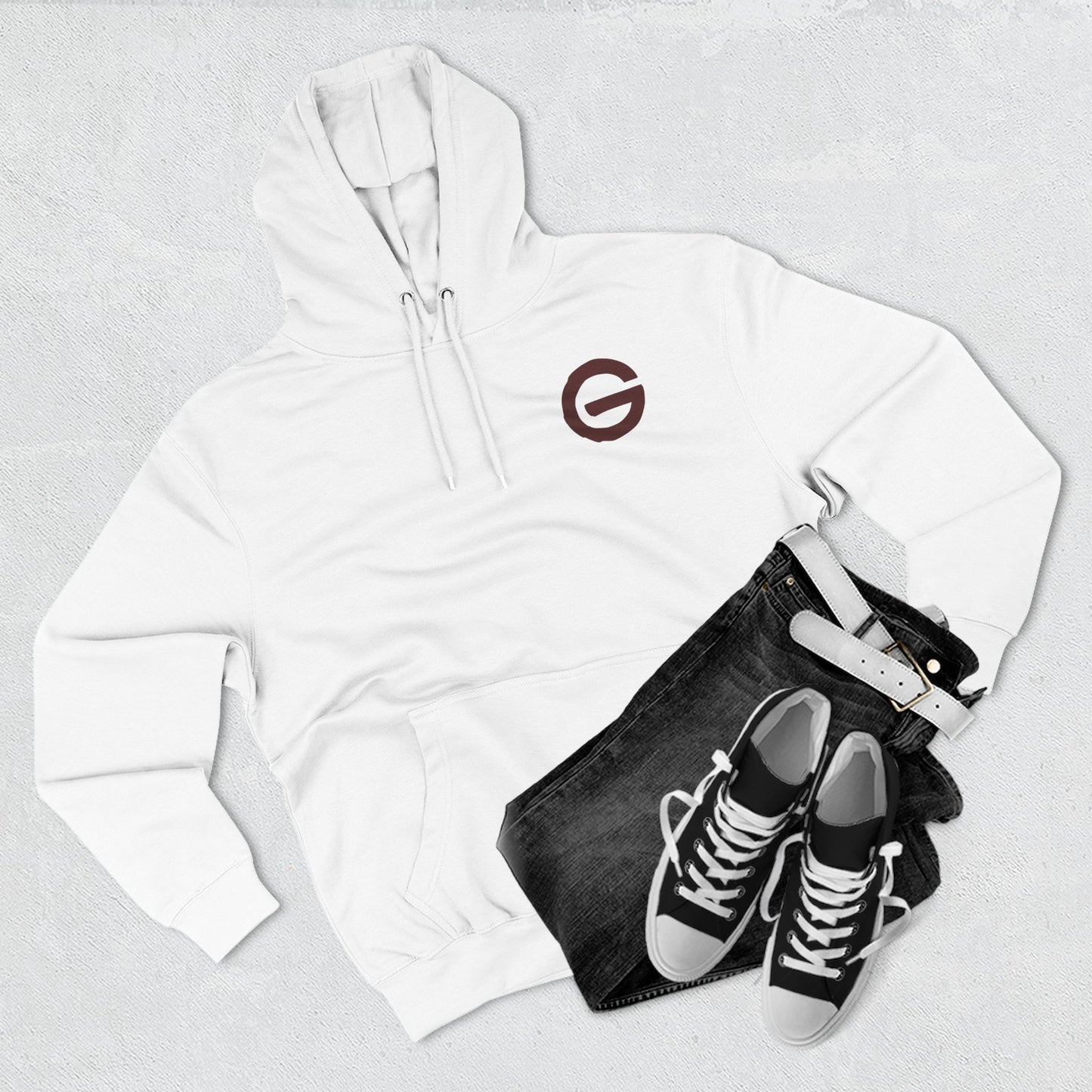 Minimalist 'G' Logo Hoodie Three-Panel