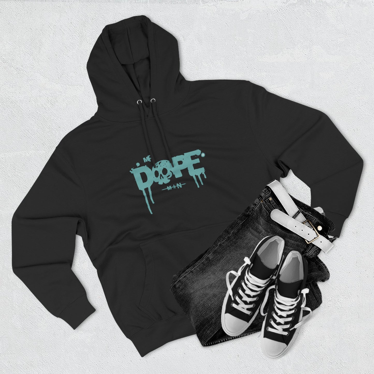 Dope Skull Fleece Hoodie Graphic Streetwear