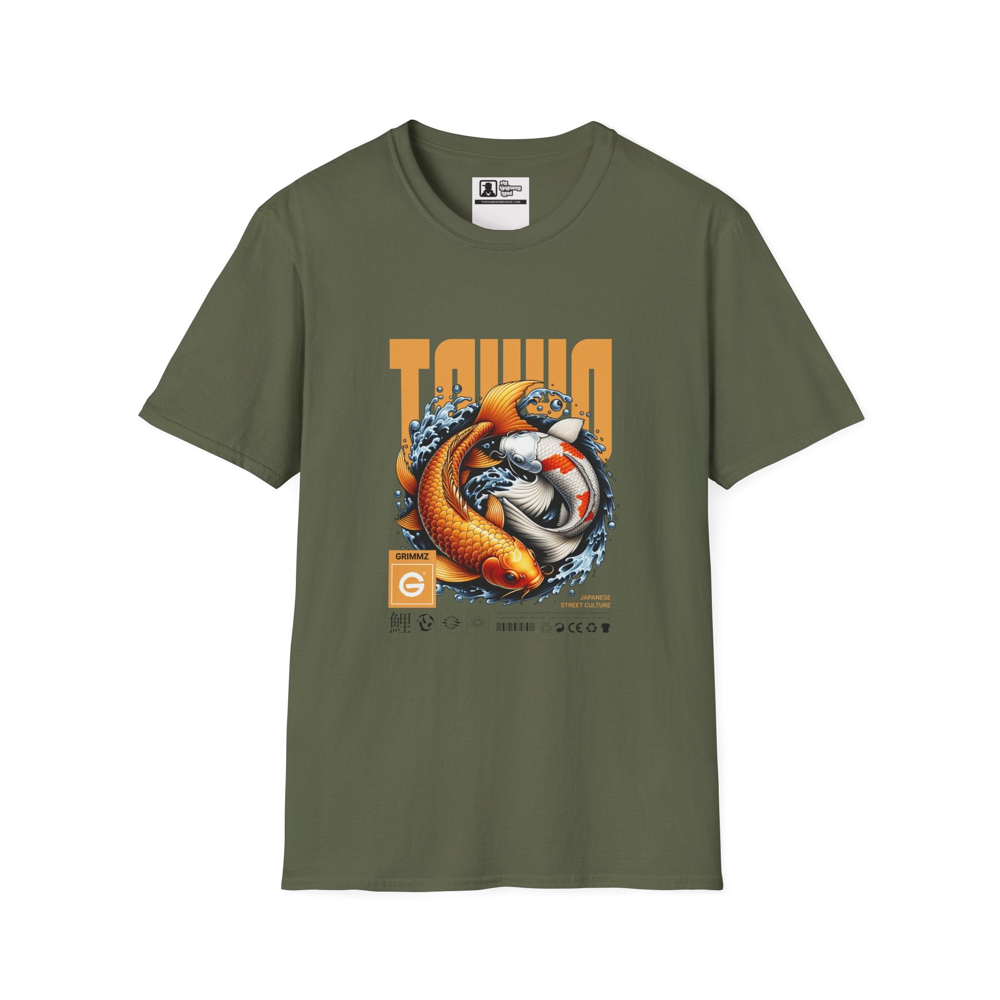 Tokyo Koi Graphic T-Shirt — Retro Japanese Fish Design