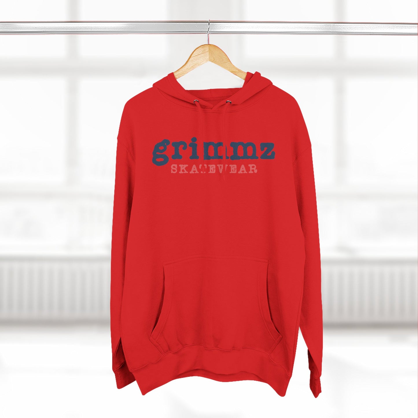 Grimmz Skatewear Fleece Hoodie — Vintage Skate Logo Pullover