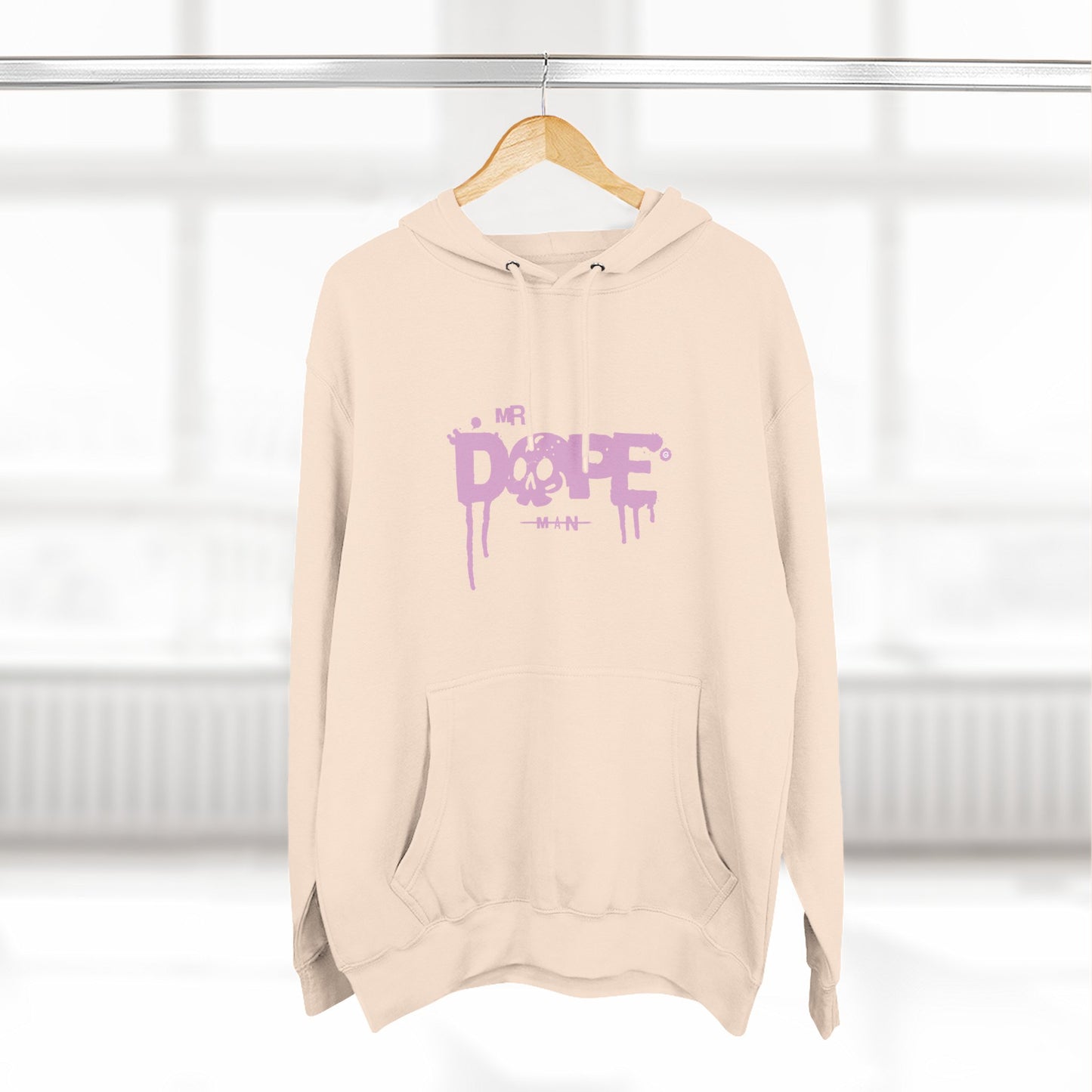 Dope Skull Graphic Hoodie Pink Drip Streetwear