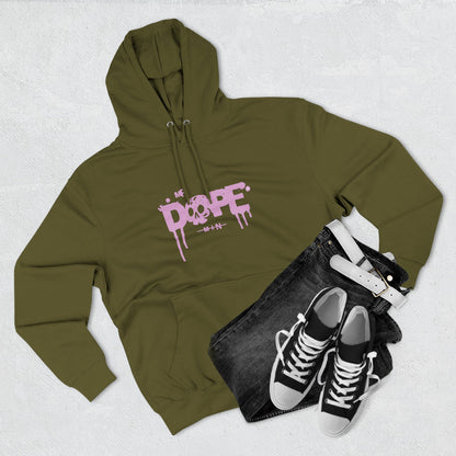 Dope Skull Graphic Hoodie Pink Drip Streetwear