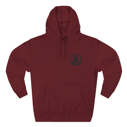 Minimal Silhouette Chest Logo Hoodie