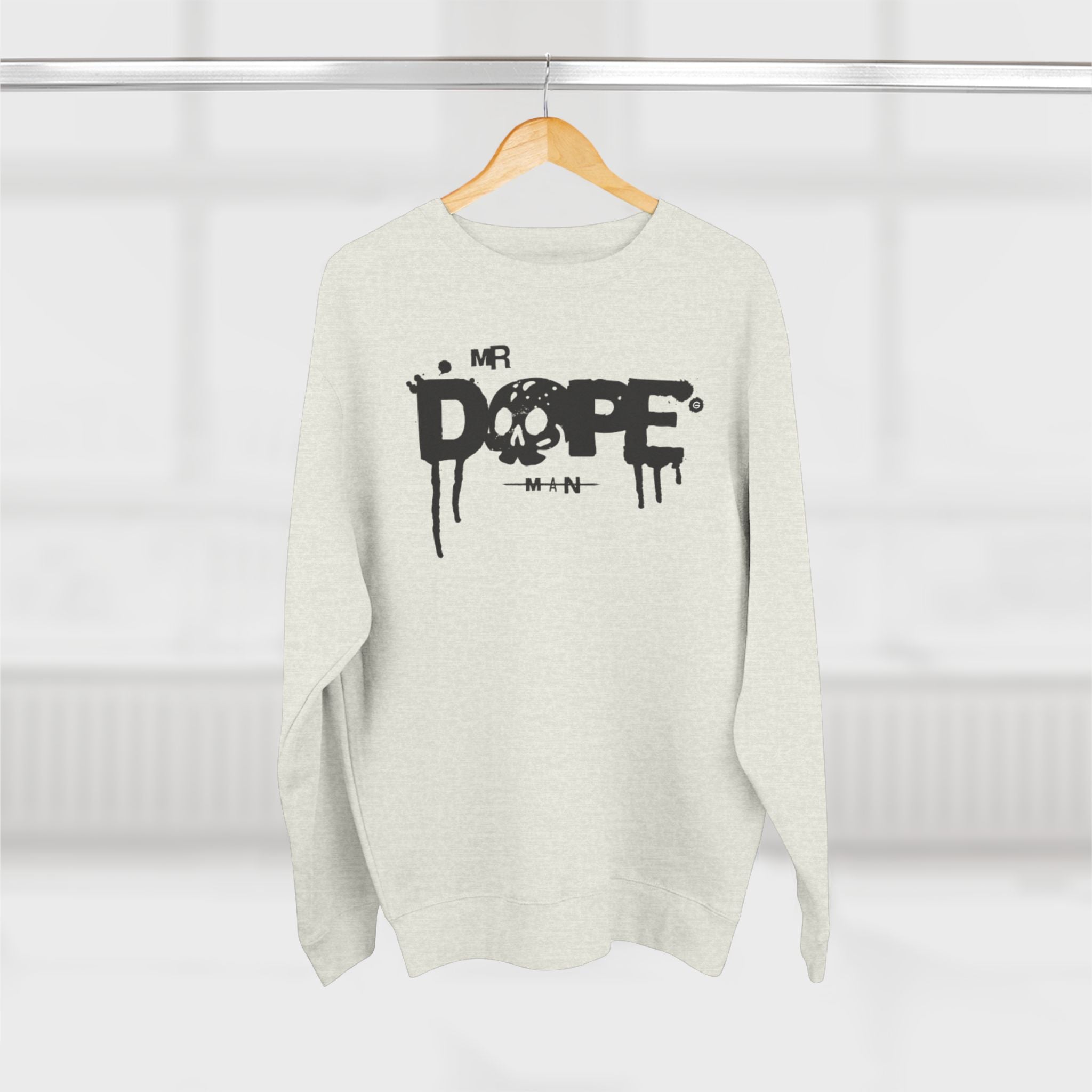 Dope Skull Crewneck Sweatshirt — Mr Dope Drip Graphic Pullover