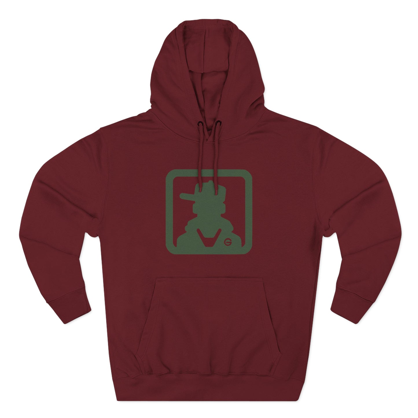 Minimal Green Icon Hoodie Pullover