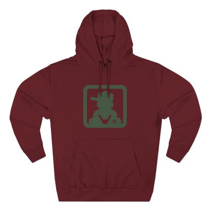 Minimal Green Icon Hoodie Pullover