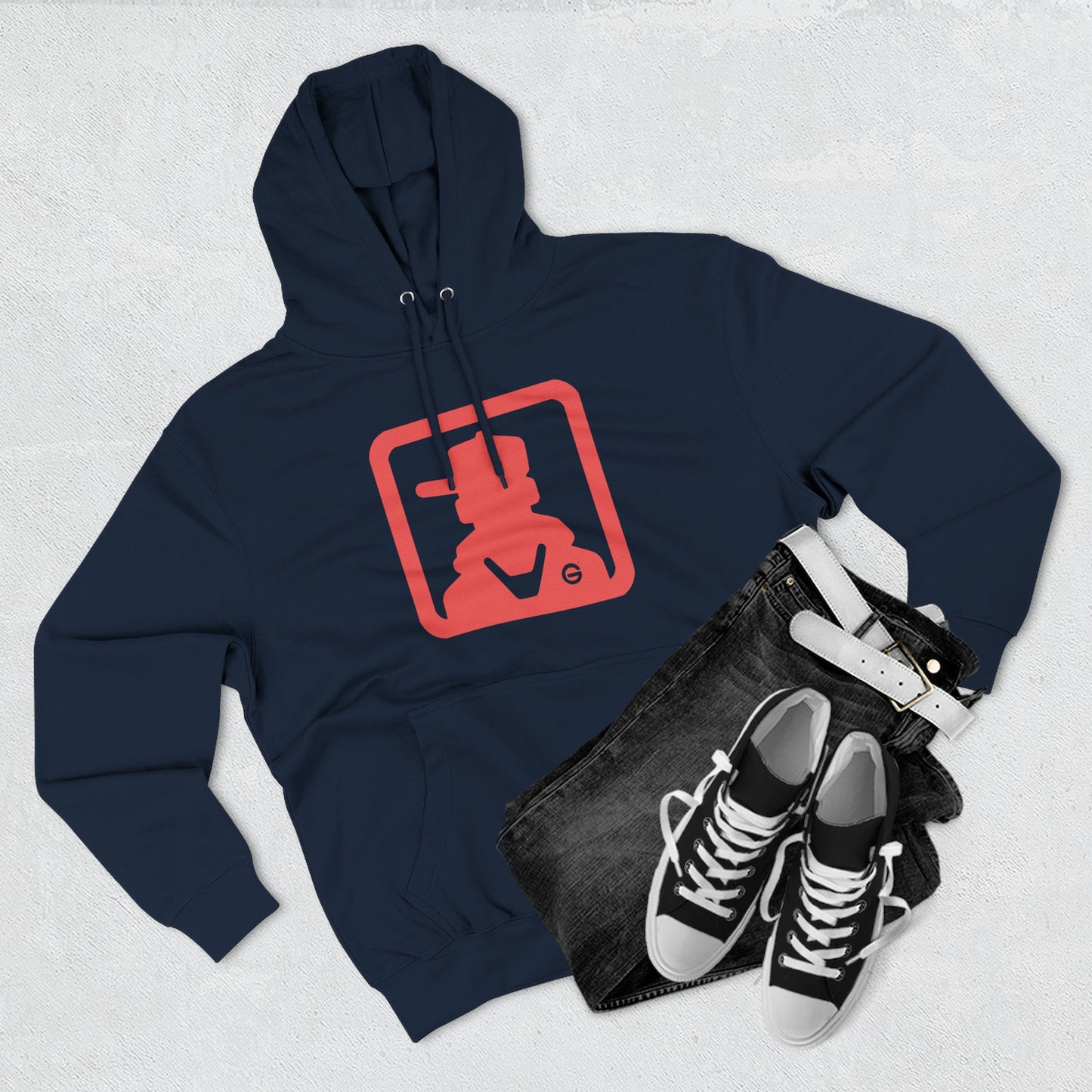 Cowboy Silhouette Western Ranch Hoodie Pullover