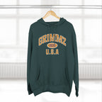 Grimmz 1976 U.S.A. Hoodie — Vintage Collegiate Fleece Pullover