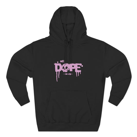 Dope Skull Graphic Hoodie Pink Drip Streetwear