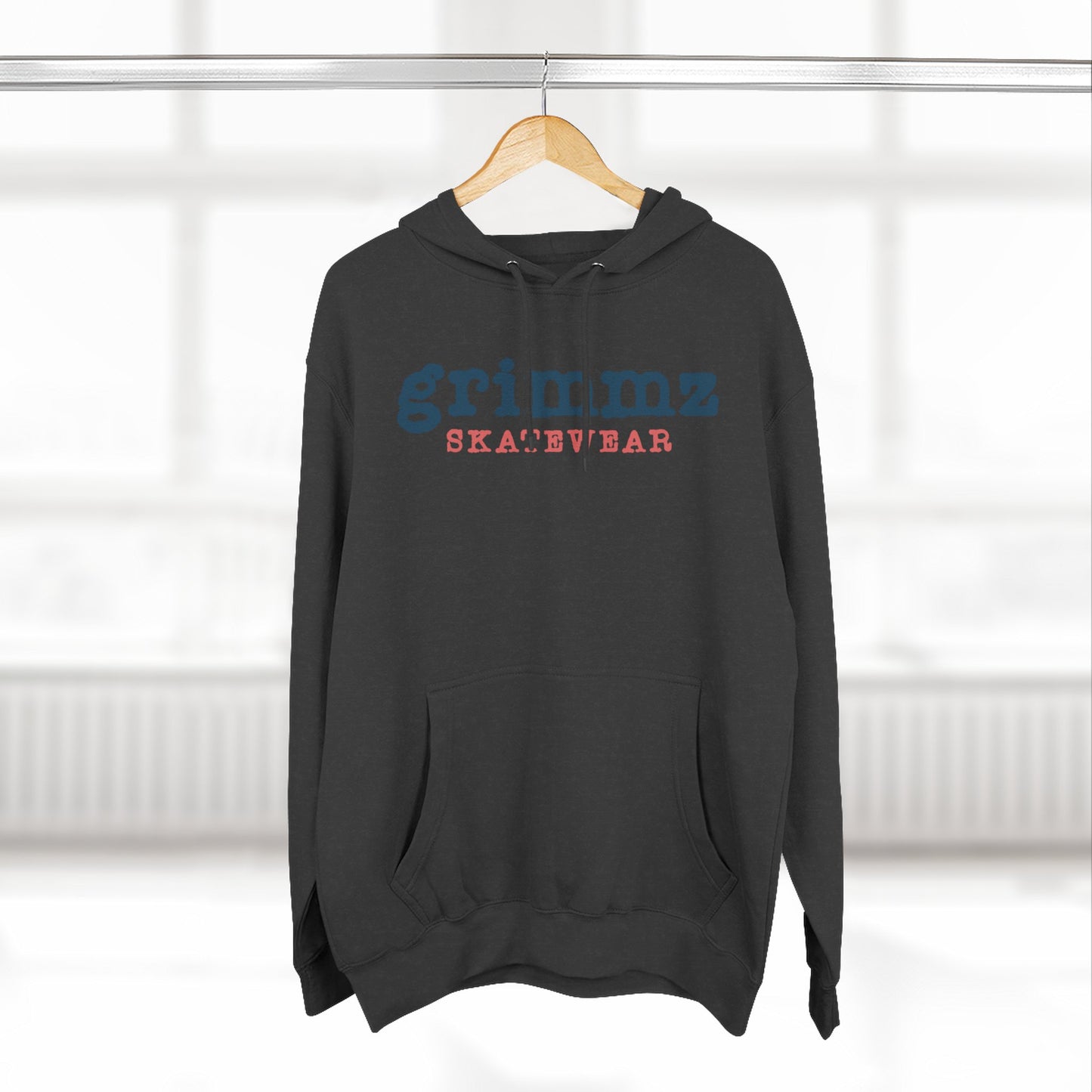 Grimmz Skatewear Fleece Hoodie — Vintage Skate Logo Pullover