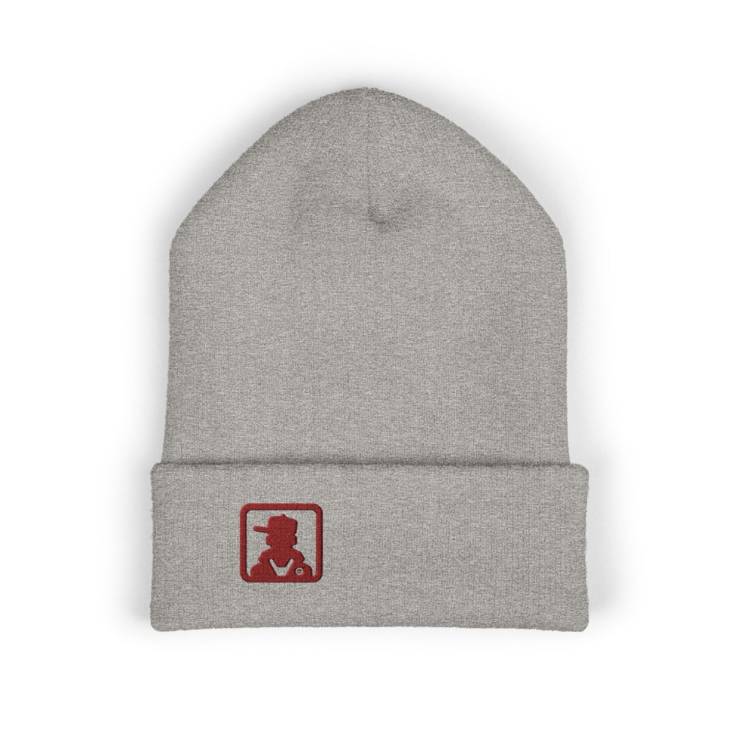 Minimalist Bear Patch Cuffed Beanie