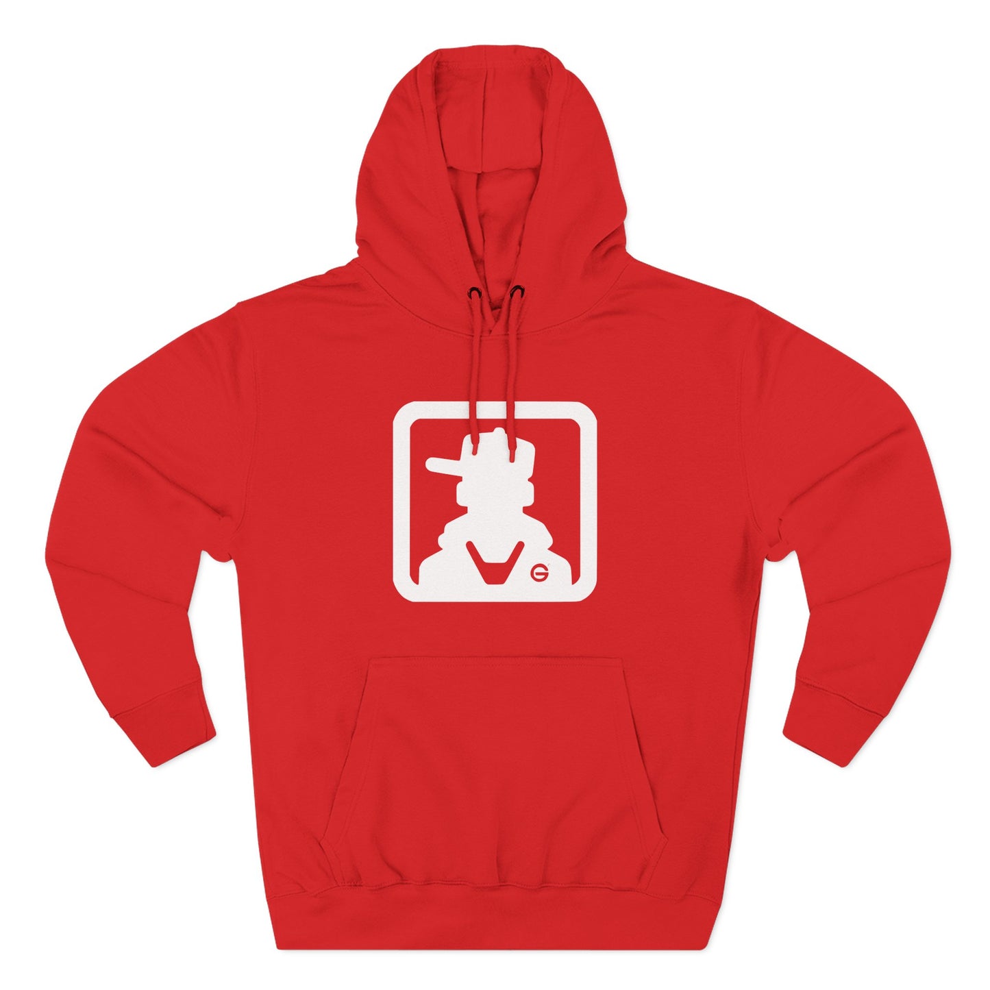 Minimal Square Logo Fleece Hoodie