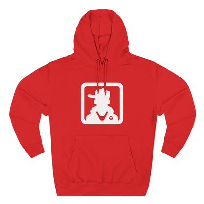 Minimal Square Logo Fleece Hoodie