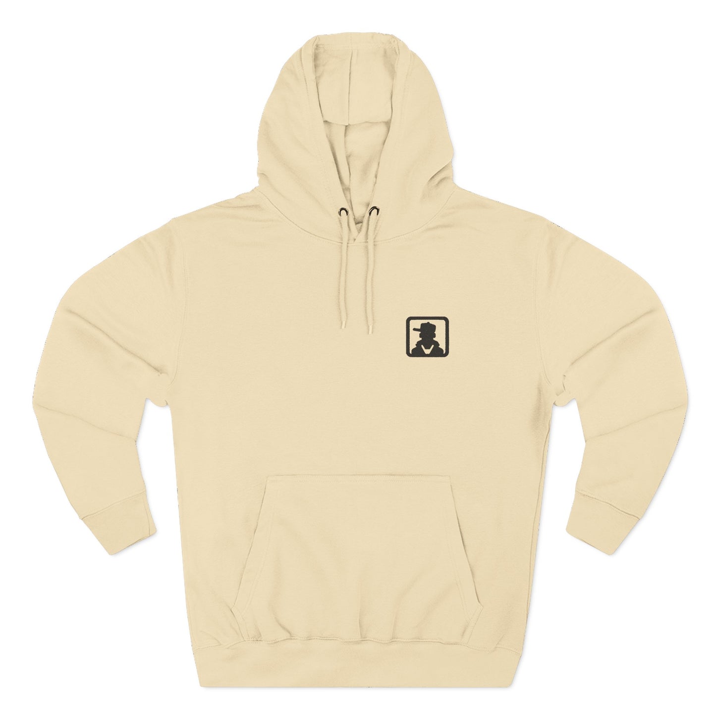 Silhouette Crest Hoodie — Minimal Monogram Graphic Fleece
