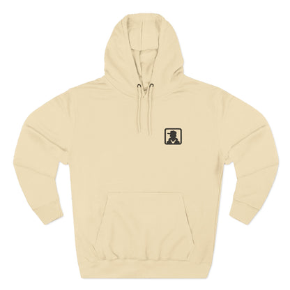 Silhouette Crest Hoodie — Minimal Monogram Graphic Fleece
