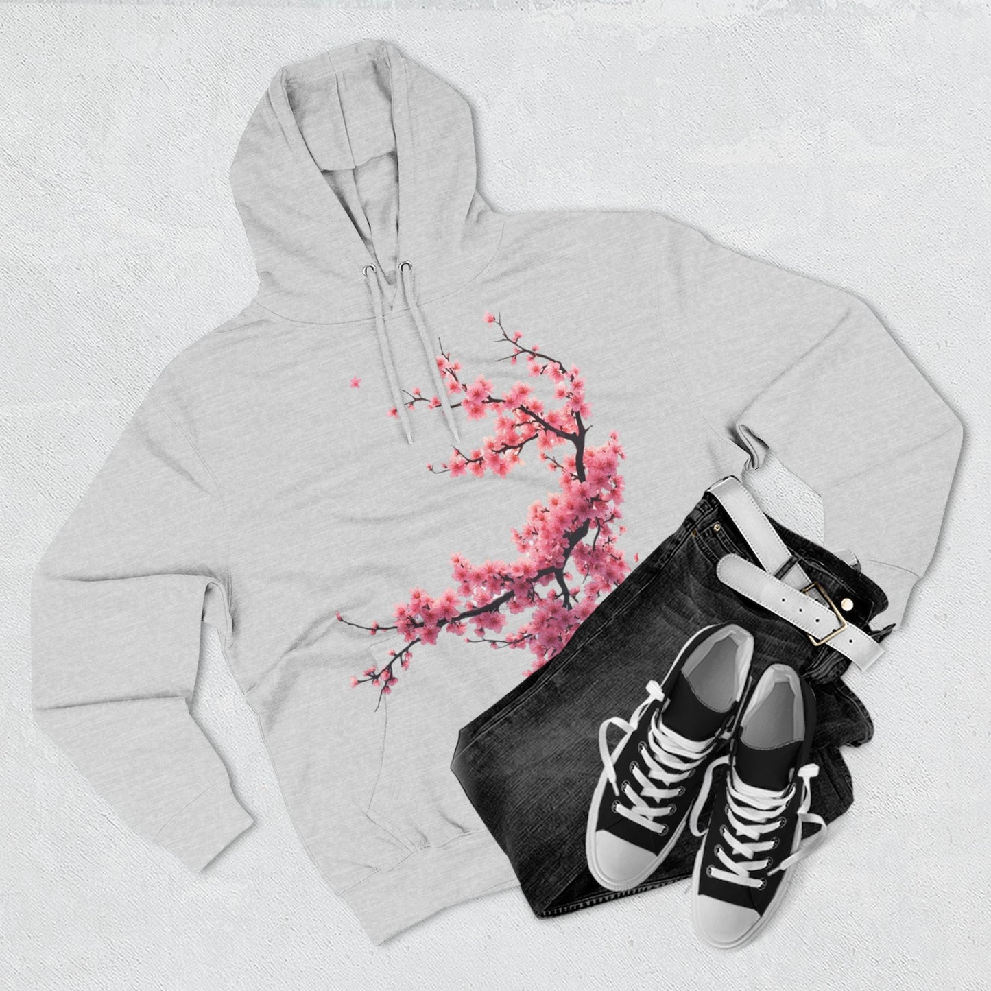 Three-Panel Fleece Hoodie