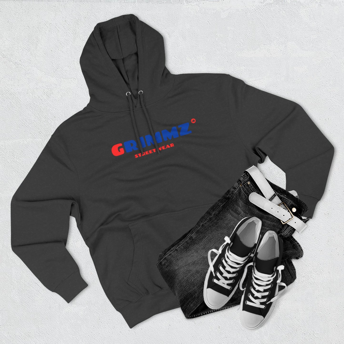 GRIIMZ Bold Red Blue Hoodie