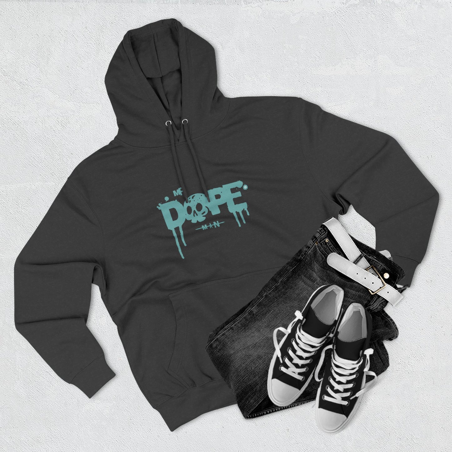 Dope Skull Fleece Hoodie Graphic Streetwear