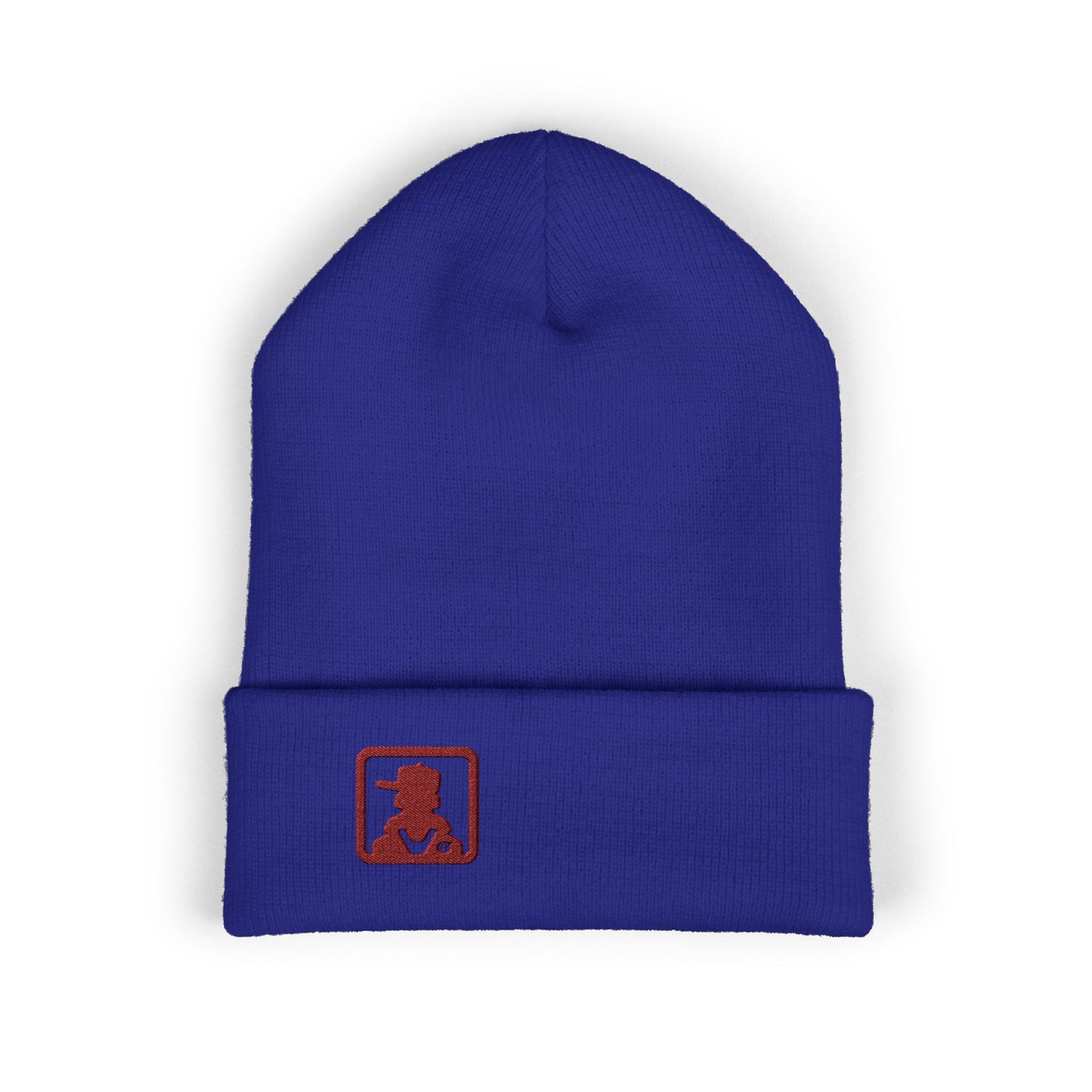 Minimalist Bear Patch Cuffed Beanie