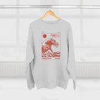 Wave Crewneck Sweatshirt — Hokkaido Wave Graphic