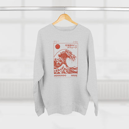 Hokkaido Wave Graphic Crewneck Sweatshirt