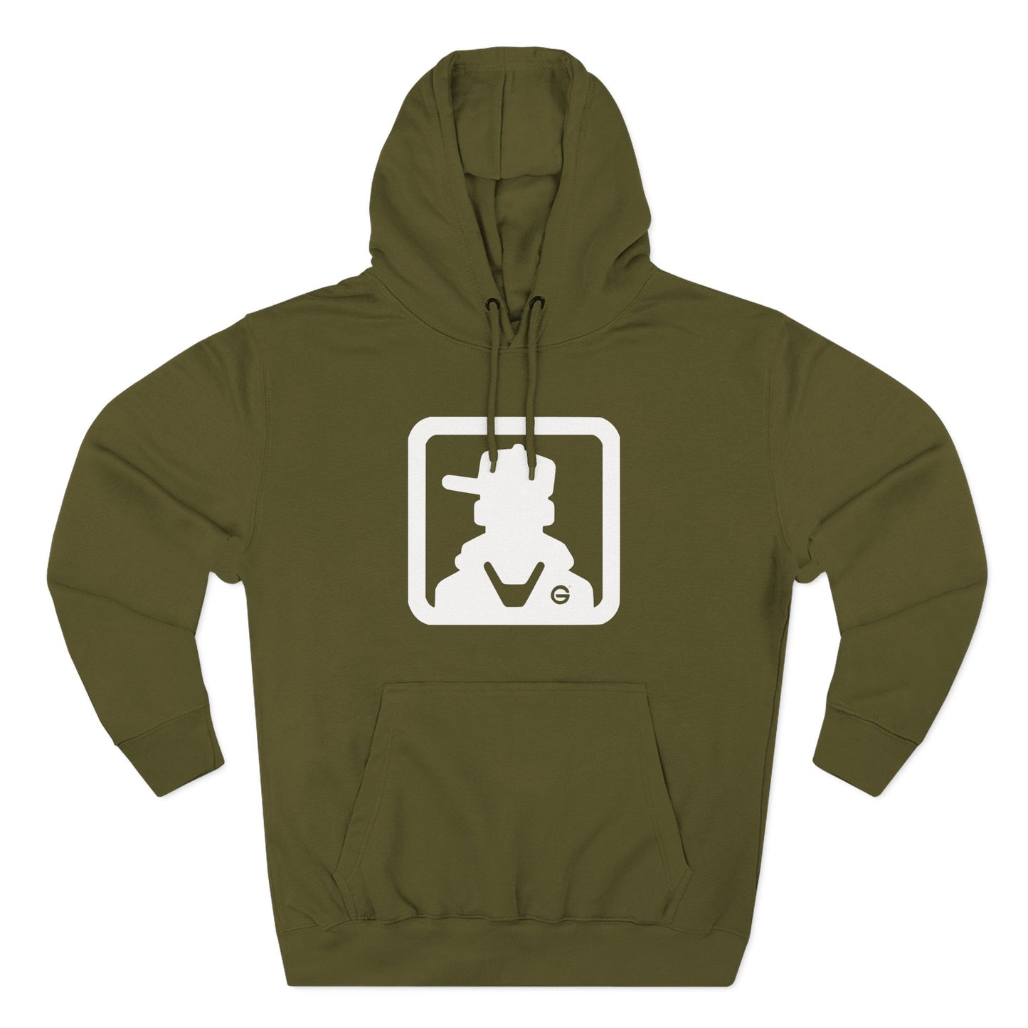 Minimal Square Logo Fleece Hoodie