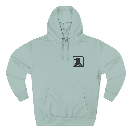 Minimal Silhouette Chest Logo Hoodie