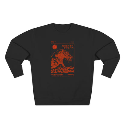 Hokkaido Wave Graphic Crewneck Sweatshirt