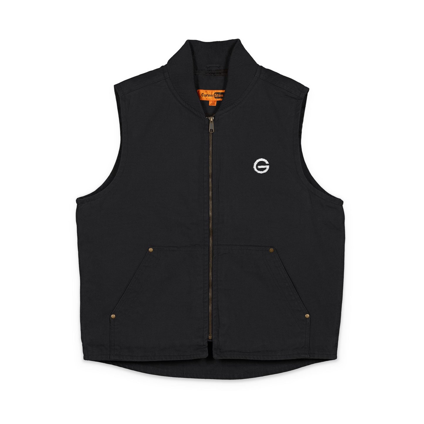 Embroidered Duck Work Vest