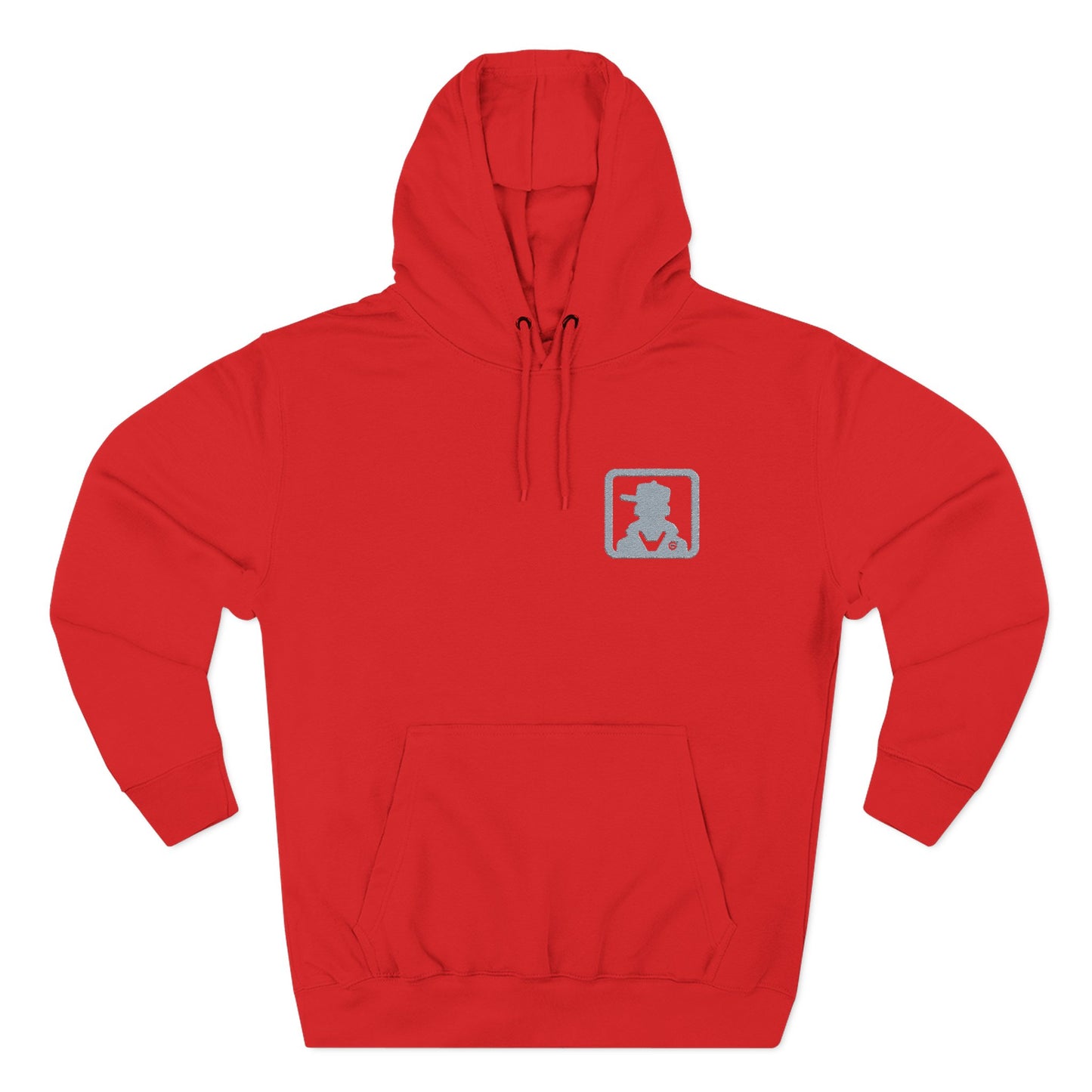 Minimal Pocket Logo White Hoodie