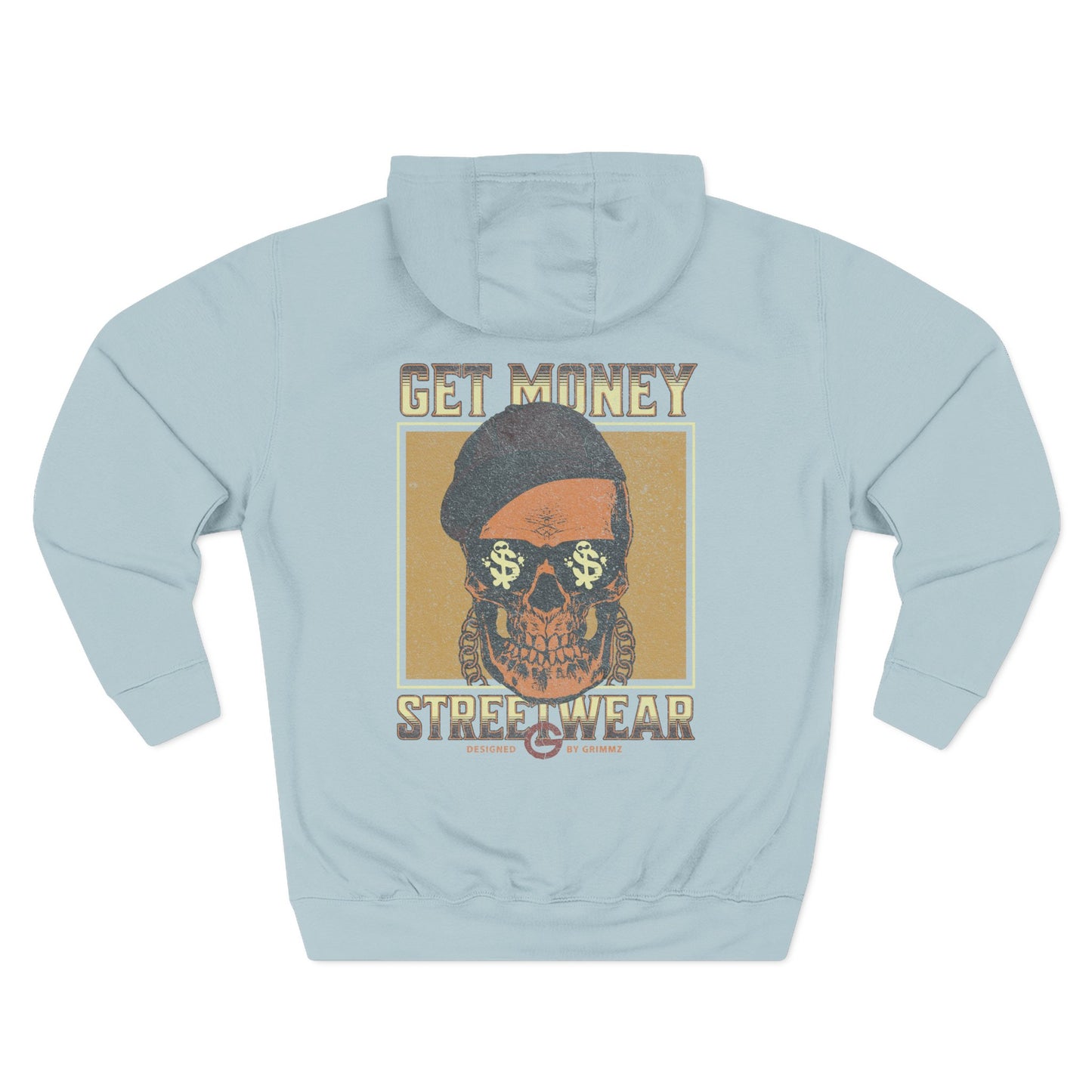 Get Money Streetwear Skull Graphic Hoodie